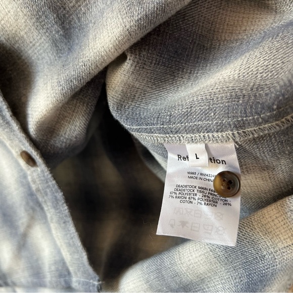 CLOSET CLOSING TODAY • LAST CHANCE✨reformation harper relaxed flannel - Picture 6 of 6